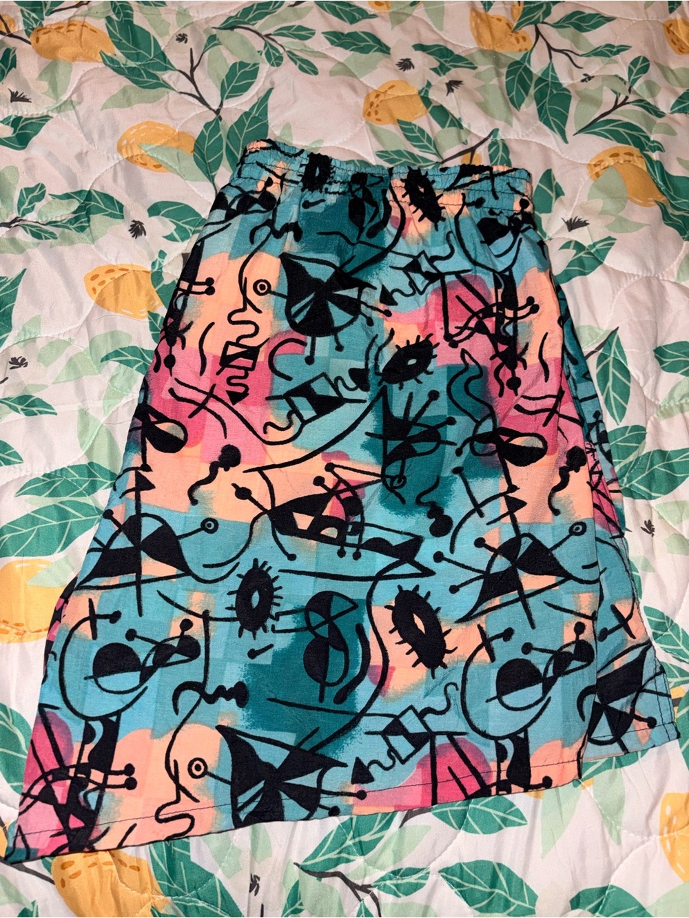 Vintage 90s Speedo Abstract Neon Swim Trunks Shorts Made in Taiwan Men’s L - Picture 8 of 8